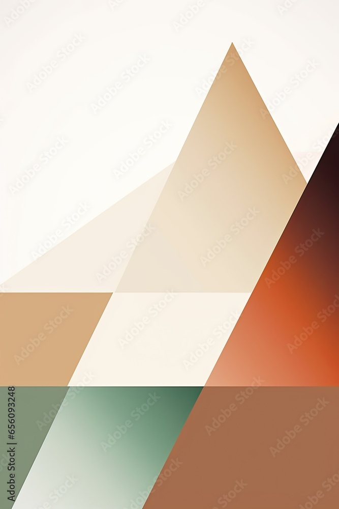Poster modern geometric design with vibrant colors. creative abstraction and shapes for a bold, eye-catchin
