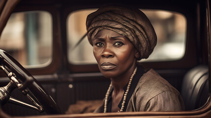 the early 1900s and capture the timeless beauty of an African woman who meets the gaze of the camera with dignity and grace