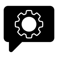Communication Setting Glyph Icon