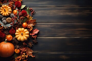 Autumn background ideal for thanksgiving backdrops - obrazy, fototapety, plakaty