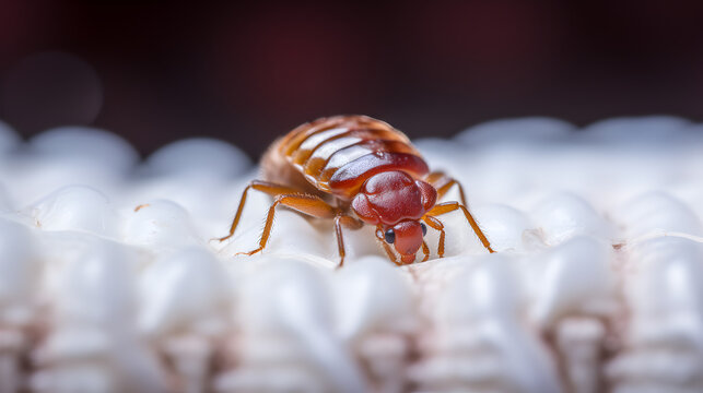  insecte type punaise de lit en vue macroscopique