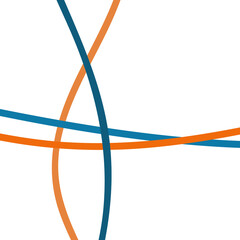 Blue teal orange lines graphic background 