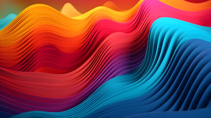 abstract colorful background with smooth curved lines, for banner background