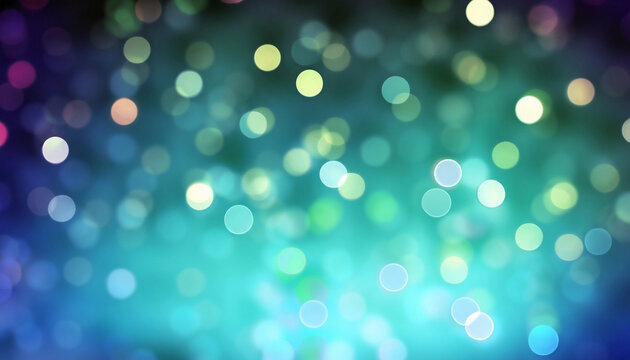 Abstract circular boken nigth background. Lens blured boke effect.