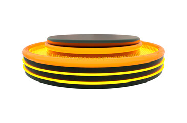 3d rendered round podium