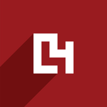 LETTER 4L ICON LOGO TEMPLATE VECTOR