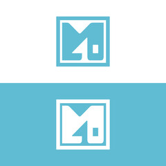 M AND 0 LOGO DESIGN, SIMPLE LOGO DESIGN, BLUE LOGO DESIGN