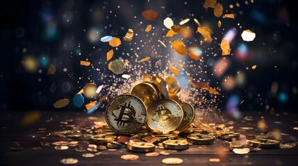 bitcoin new year festive celebration