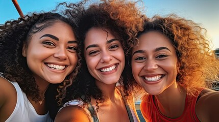 Fototapeta premium multicultural group of friends,people of various races and ethnicities,enjoying each other's company