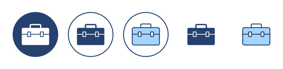 Briefcase icon vector. suitcase sign and symbol. luggage symbol.