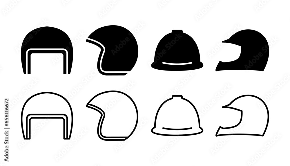 Wall mural Helmet icon vector. safety helmet icon