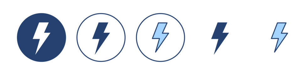 Lightning icon vector. electric sign and symbol. power icon. energy sign