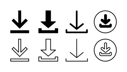 Download icon vector. Downloading vector icon