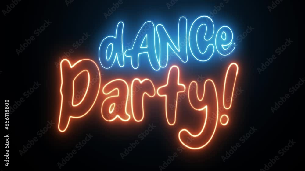 Poster live music text font with neon light. luminous and shimmering haze inside the letters of the text li