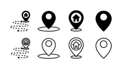 Address icon vector. location icon. address symbol. pin