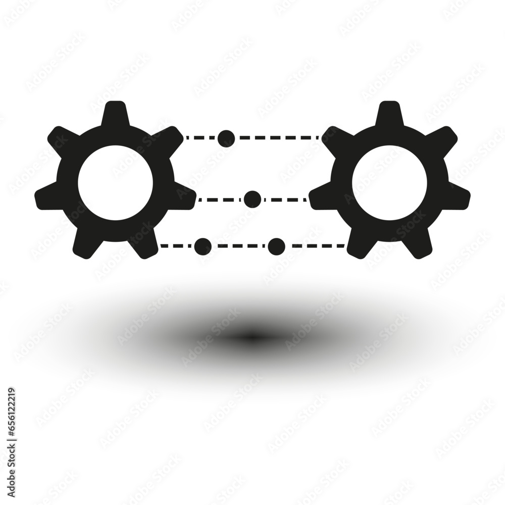 Poster cloud api icon. software integration sign. application symbol. vector illustration. eps 10.