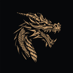  dragon mascot logo design vector
