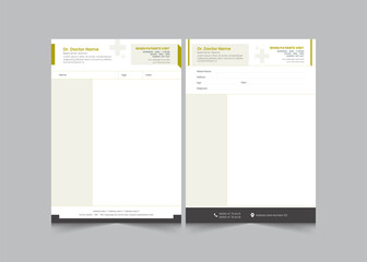 Set of doctor prescription template in a4 size, prescription for clinic or medical doctor, vector illustration eps 10 © thedesignsource