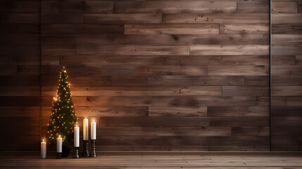Modern Interior Design - Christmas - Decoration Wooden Wall - Interior design
