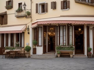Fototapeta na wymiar Romantic Alfresco Dining: Dive into the Heart of Italy with Our Charming Trattoria!