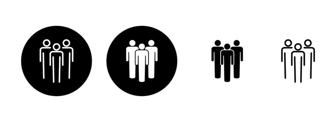 People icon set  illustration. person sign and symbol. User Icon vector