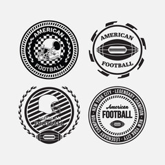 Obraz premium Rugby football logos badge prints. University slogan typography design. Vector illustration for fashion tee, t-shirt and poster
