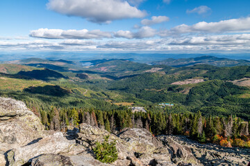 Beautiful Scenic View from the Top of Mount Spokane. Mead, Washington.