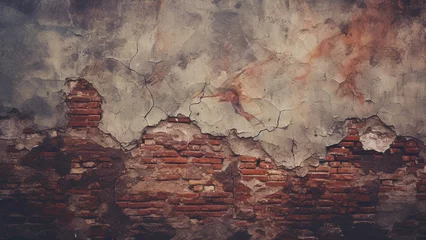 Fotobehang old brick wall background concept © rehan