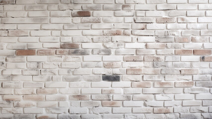 White brick wall texture background for stone tile block painted in grey light color wallpaper modern interior and exterior and backdrop design