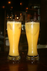 yellow game smoothie fruits yellow refreshing