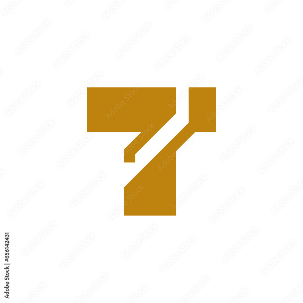 Wall mural t letter logo design template