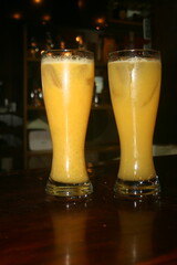 yellow game smoothie fruits yellow refreshing