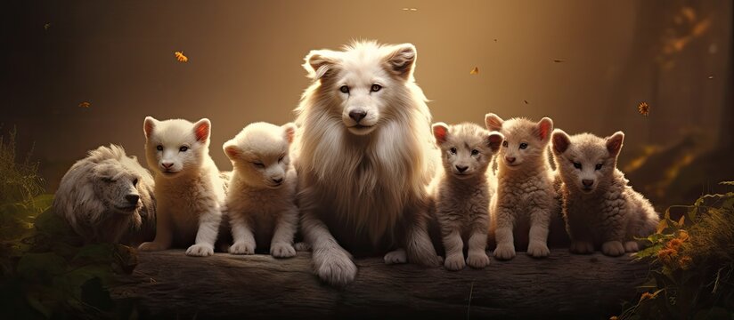 Folk story about wolf and baby goats