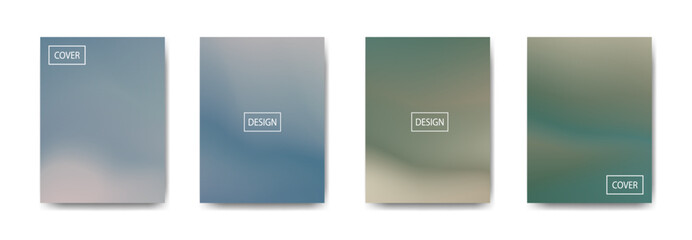 set of abstract background with beautiful gradation color, colorful background for poster flyer banner backdrop.vertical banner.cool fluid background vector illustration