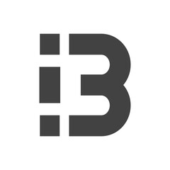 Monogram initial b letter mark logo design. Monogram design vector b logo. Monogram initial letter mark b logo. Design simple b monogram