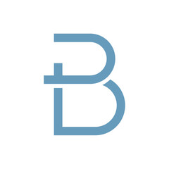 Monogram initial b letter mark logo design. Monogram design vector b logo. Monogram initial letter mark b logo. Design simple b monogram