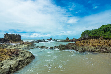 View of Tambaba Beach - Conde, State of Paraiba