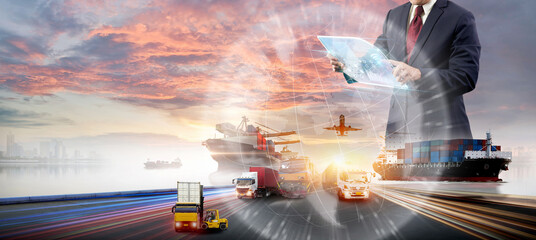 logistics, transportation, delivery, global, transport, industrial, distribution, container,...
