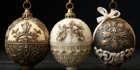 Vintage Handcrafted Christmas Ornaments