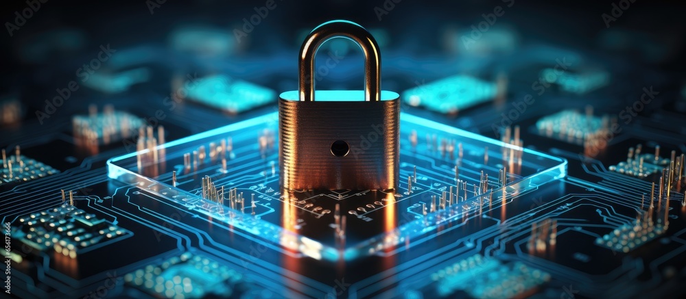 Aufkleber protect your data using cyber security measures