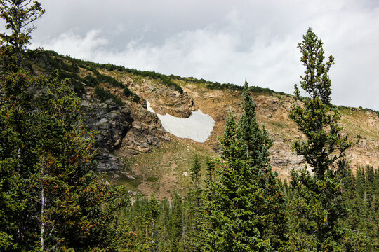 Mountain Top with Snow