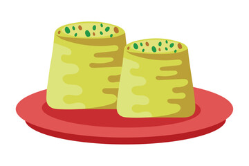 indian food traditional illustration