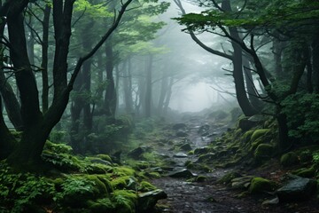 fog in the forest