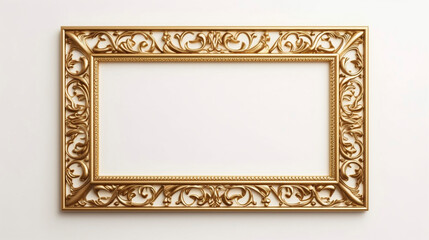 AI art　frame made of gold　ゴールド製のフレーム

