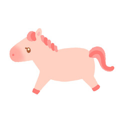 かわいい仔馬のイラスト