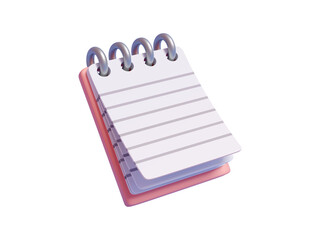 3D blank white sheet, clipboard, and pencil floating on transparent background. Copywriting, notepad, writing on document.
