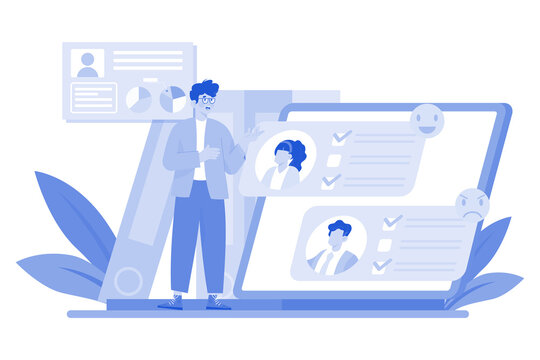 Organizations assess employee satisfaction with online surveys.