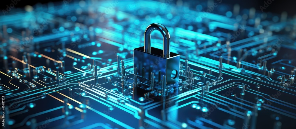 Aufkleber securing data in the field of technology to ensure privacy
