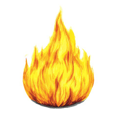 yellow fire, isolate, realistic, holy flame, vector, png, svg , no background, Mystic flames