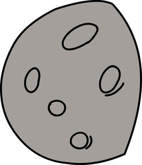 Moon planet doodle